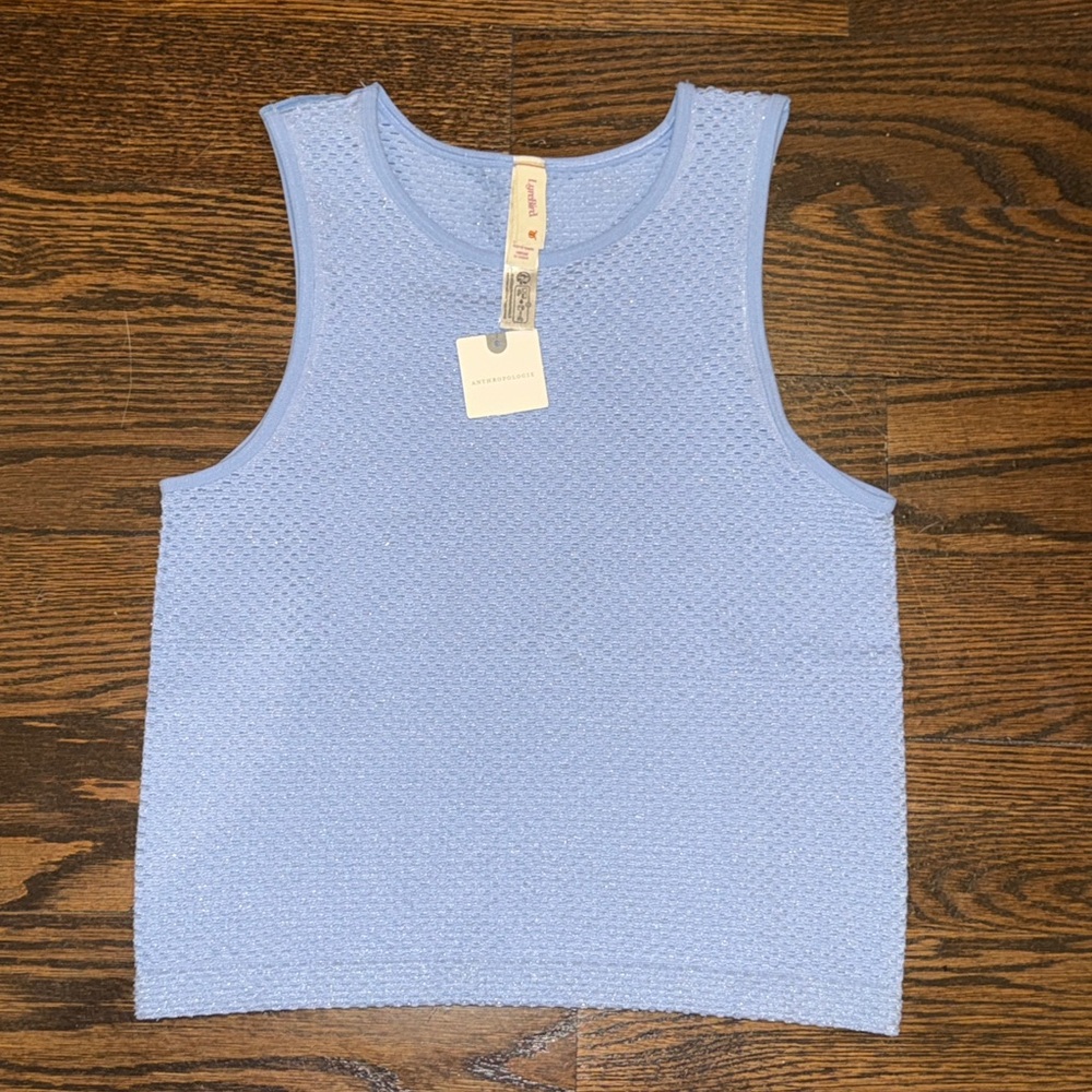 LyreBird Open-Stitch Shimmer Tank